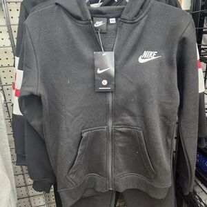 Nike Kids Black Zip-Up Hoodie